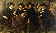 The Regents of the Kloveniersdoelen Eating a Meal of Oysters Bartholomeus van der Helst